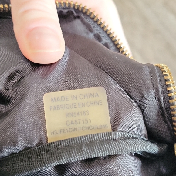 Calvin Klein Black Nylon Crossbody Bag with Gold Accents - Picture 8 of 12